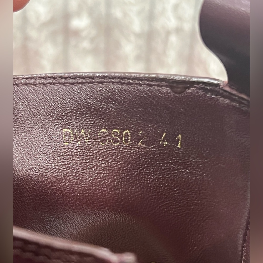 Valentino Garavani Rockstud VLOGO 85 Burgundy Leather Platform Boots 41EU/11US - Picture 9 of 17